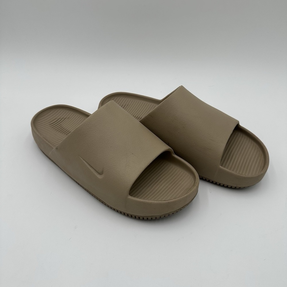 Nike Men's Calm Slide Sandals Shoes Khaki FD4116-201, Size 9.5